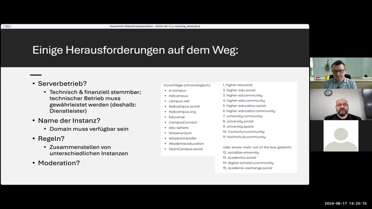 Still large 2024 sommer events heller lohner vanvinkenroye wieso haben die fachgesellschaften eine eigene mastodon instanz